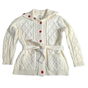 Mantessa vintage fisherman button down cardigan sz M